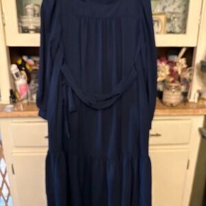 Elegant Navy Blue Women's Dress
